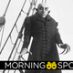 Nosferatu the Vampire stands menacingly on a boat, as he appears in the classic 1922 horror movie.